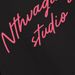 Handwritten Artistic Letter Print Hooded Sweatshirt Men's Loose Trendy Brand Vibe Autumn Winter Casual Sports Shirt_viptrois.com