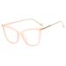 Women's Eyewear Frames Ladies Large Frame Cat Eye Plain Glasses Fashionable Round Face Glasses Frame Myopia Glasses Frame_viptrois.com