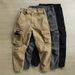 Men's Utility Cargo Pants - Cotton Blend Relaxed Fit Tactical Trousers With Multi-Pockets, Streetwear Workwear Hybrid_viptrois.com