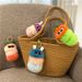 Bag Charm New Cute Caterpillar Keychain Cartoon Plush Doll Bag Pendant Creative Car Keychain Small Gift_viptrois.com