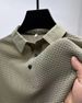 Men's Clothing Fashion Lapel Short Sleeve T Shirt Men's Summer Casual Solid Color Polo Shirt Slim Fit Versatile Collar Top_viptrois.com