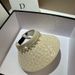 French Light Luxury Small Fragrant Wind Pearl Water Diamond Sunscreen Hollow Top Summer Outdoor Foldable Ice Silk UV_viptrois.com