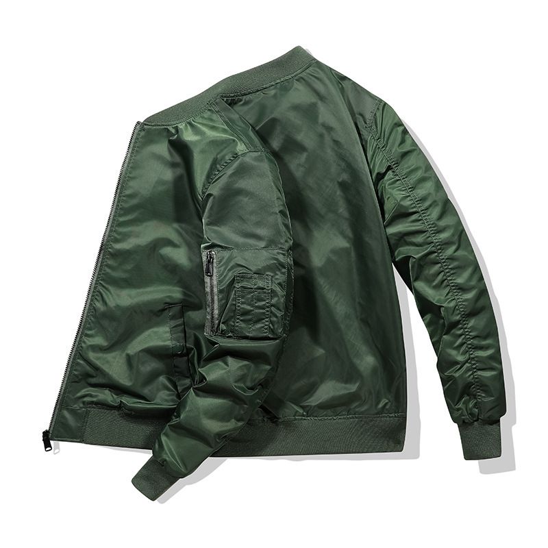 Men's Clothing Men's MA-1 Bomber Jacket – Japanese Workwear-Inspired, Quilted Lining & Lightweight Nylon, Streetwear Staple_viptrois.com