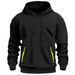 New Autumn And Winter Men's Fleece Hoodie, European-sized Fashionable Sporty Hoodie, Casual Multi-pocket Pullover_viptrois.com