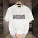 Men's Oversized Cotton T-Shirt With Urban Print - Breathable Short Sleeve Tee For Casual Street Style_viptrois.com