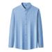 CT Middle-aged Spring And Autumn 100% Cotton Men's Long Sleeve Business Commuter Casual Versatile High-end Shirt For Men_viptrois.com