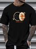 Super 7 Men's Mummy Boy T-Shirt Size Medium Black Robot Face Cartoon Comic Comfortable Designer Clothes Breathable Streetwear_viptrois.com
