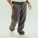 Men's Clothing Men's Breathable Linen Fashionable Loose Mid Waist Loose Straight Casual Trousers_viptrois.com
