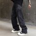 Men's Clothing Men's Jeans Starry Sky Rhinestone Washed Jeans_viptrois.com