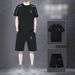 Men's Clothing Sports Suit Summer Ice Silk Quick Drying Shorts Short Sleeved Sportswear Suit Summer Men's Running Quick Drying_viptrois.com
