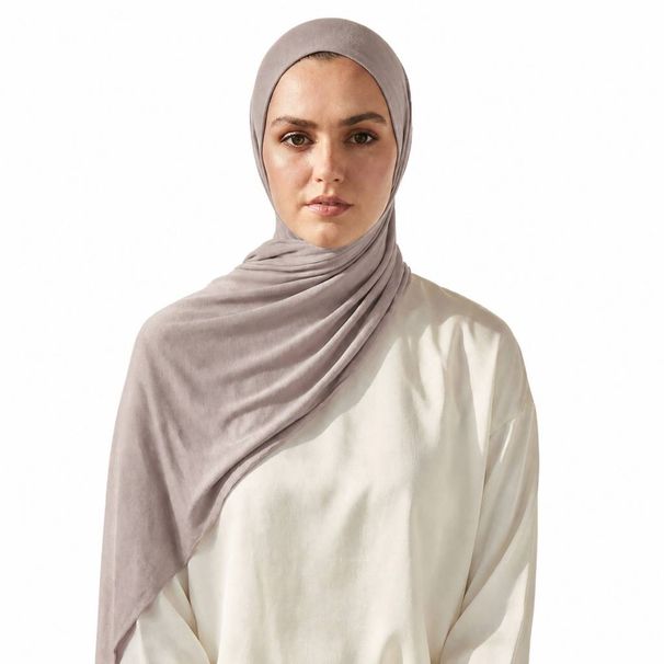 Unisex Muslim solid color Modal roll border mercerized cotton long turban covering scarf_viptrois.com