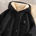 Lamb Wool Sweater Men's Fleece Thickened Hooded Jacket Cold-proof Extra Thick Thermal Top_viptrois.com
