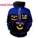 New, Halloween Pumpkin Head Hoodie, Children's Cartoon Funny 3D Digital Printing Cos Clothes_viptrois.com