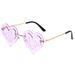 Men's Sunglasses Trendy Street Shooting Stage Catwalk Glasses Men's Personality Peach Heart Flame Party Glasses_viptrois.com