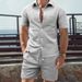 Men's Clothing Leisure Summer Avant Garde Fashion Loose Suit_viptrois.com