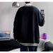 Popular teenage trend long sleeved casual simple regular autumn pullover contrasting striped V-neck vest winter_viptrois.com