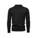 Men's Semi-Turtle Neck Knit Sweater – Old Money Style Slim Fit Pullover, Breathable Blend Fabric For Business Casual & Daily Wear_viptrois.com