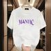2025 summer loose men and women pullover 100% cotton short sleeve T-shirt_viptrois.com