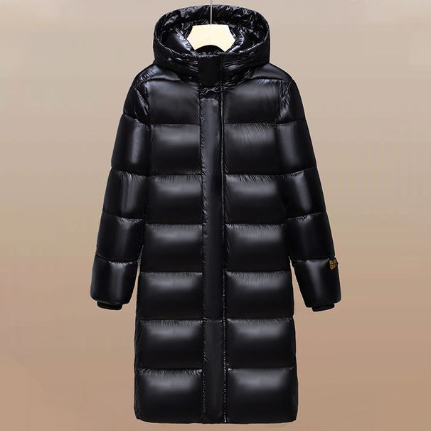 Men's Clothing Winter New Couple Cotton Cotton Black Gold Thickened Men And Women Warm Over The Knee 2024 Long Youth Cotton Coat_viptrois.com