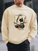 Men's Loose Casual Fashionable Poker And Dice Pattern Printed Round Neck Long Sleeved Sweatshirt For Autumn And Winter_viptrois.com