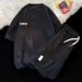 Men's Clothing Love Waffle Suit Men's Summer Loose Hong Kong Style Design Student Shorts Couple Casual Sportswear Two-piece Suit_viptrois.com