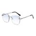 Fashionable Frameless Square Sunglasses With UV400 Protection - Trendy Snakehead Design For Men & Women (Black Lens)_viptrois.com