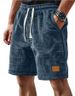 Men's Clothing New Independent Station Men's Daily Casual Waffle Loose Drawstring Shorts_viptrois.com