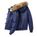 Men's Clothing Cotton And Thickened Autumn And Winter New Air Force Ma1 Pilot Jacket Detachable Fur Collar Cotton Coat Large Size Light Version Coat_viptrois.com