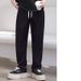Men's Clothing Flowy Loose Fit Versatile Men's Casual Cationic Jeans - Relaxed Fit, Breathable & Stylish Straight-Leg Pants With Contrast Stitching_viptrois.com