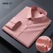 Men's Clothing Breathable Bamboo Fiber Long Sleeve Shirt - Stretch Comfort, Wrinkle-Free, Business Casual & Interview Ready (Multiple Colors & Sizes)_viptrois.com