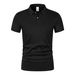 POLO Shirt Men's Summer 2026 New Large Size Crew-neck Short-sleeved T-shirt Plain-colored Top_viptrois.com