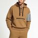Hooded Sweatshirt For Men – Fleece-Lined Zip-Up With Multi-Pocket Design (S-XXXL, Polyester-Acetate Blend, Brushed Interior)_viptrois.com