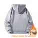 Fleece Thickened Semi-zipper Pullover Hooded Sweater Men's Warm Integrated Fleece Hoodie Men's Wear Long Sleeves_viptrois.com