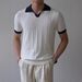 British Retro Jacquard Knit Polo Shirt - Men's V-Neck Business Casual Shirt With Elastic Slim Fit (Summer Collection)_viptrois.com