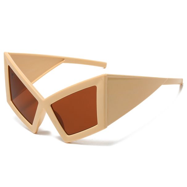 Oversized Cat-Eye Sunglasses - Retro Square Frame & UV400 Protection | Hip-Hop Style For Beach & Party_viptrois.com