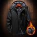 Men's Clothing Couple Charge Clothes Middle-aged and Elderly Plus Velvet Thickened Coat Multi-functional Wind-proof Water Printing_viptrois.com