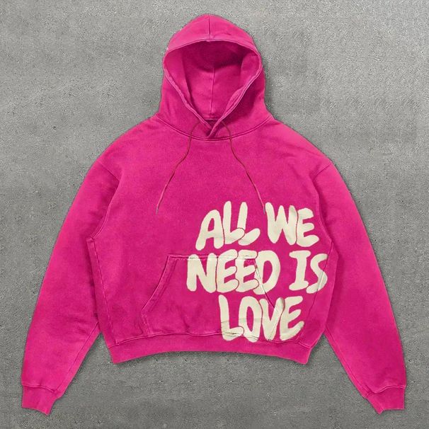 Men's Clothing Fashionable Youth Trendy Letter Sweatshirt For Outerwear Casual Loose Daily Sweatshirt Dopamine New Style_viptrois.com
