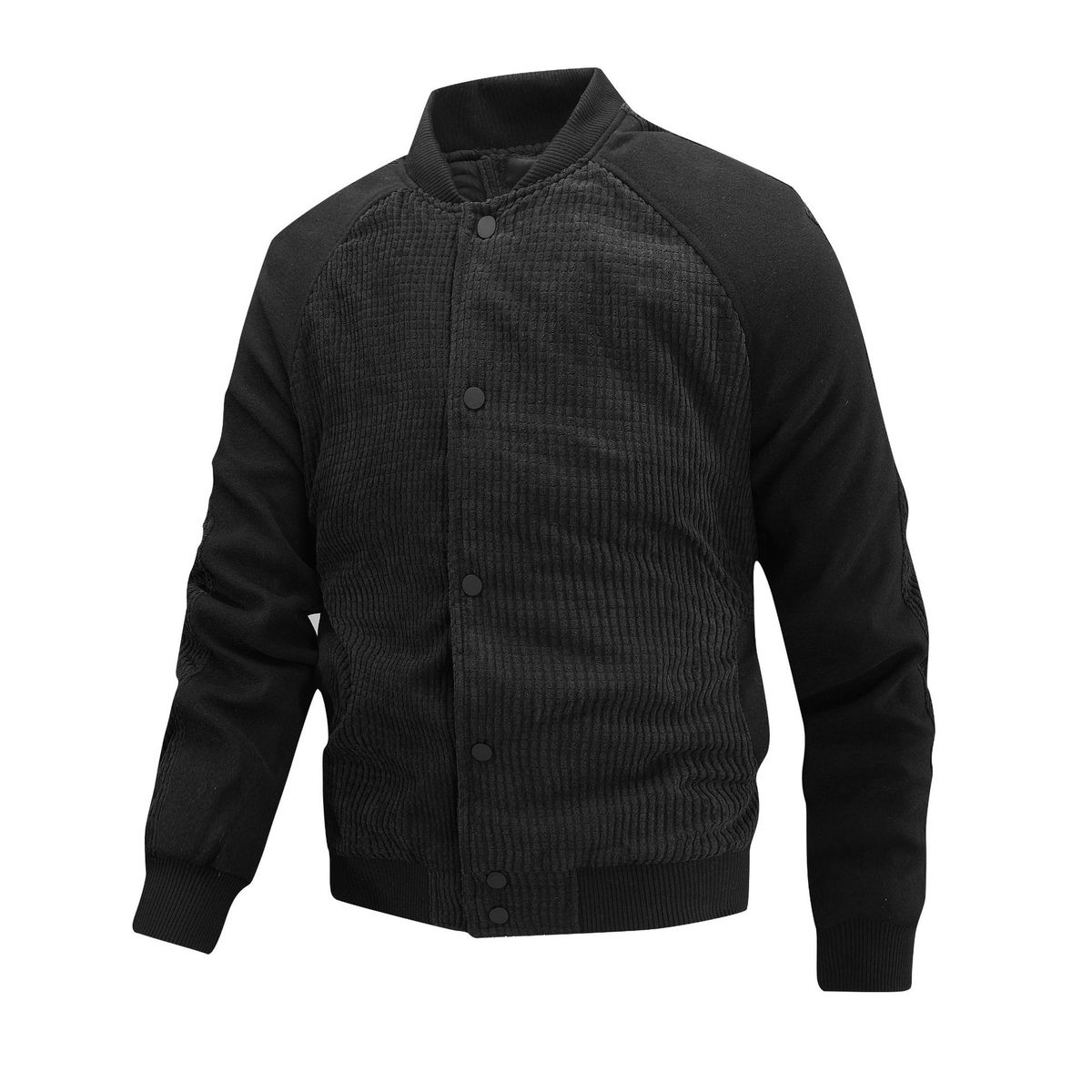 New Men's Autumn And Winter Collection: Corduroy And Tweed Sleeve Flight Jacket, Men's Casual Coat_viptrois.com