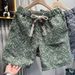 "Men's Premium Jacquard Shorts – Summer Loose Fit, Beach Casual, Mid-Length (Black/Green/Blue, M-5XL)"_viptrois.com