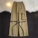 Loom European And High Street Vibe Cargo For Men, Ins Trendy Brand, Thickened Hip-Hop American Style Loose Straight Casual_viptrois.com