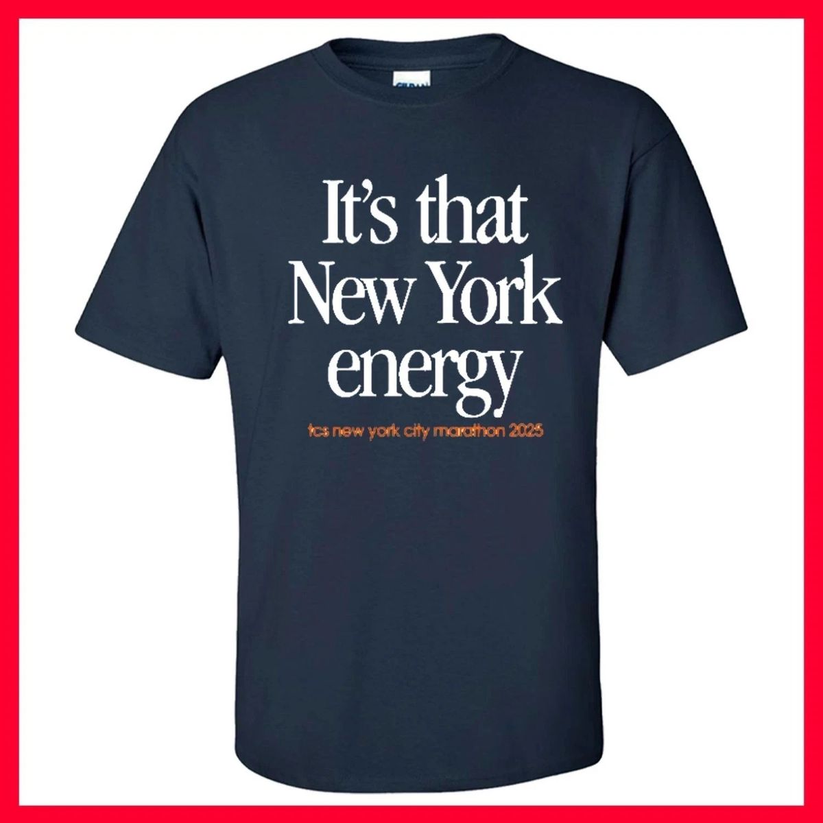 Its That New York Energy NYC Marathon 2025 Running Graphic 100% Cotton T-shirt Mens Womens Tees Top_viptrois.com