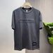 Men's Clothing Summer Pure Cotton Three Dimensional Letter Short Sleeved Textured T Shirt Men's Handsome Loose Bottoming Shirt Steel Print Trendy Half_viptrois.com