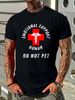 Emotional Support Hu Do Not Pet Service Dog Love Humor T Shirt S 3XL Fashion Breathable Comfortable Slightly Streetwear Designer Clothes Summer_viptrois.com