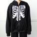 Y2K Gothic Skull Sweatshirt Oversized Hoodie Autumn Zipper Jacket Top Men's 90s_viptrois.com