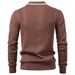 Nordmann 2025 Autumn Winter New European Size Cross-Border Turn-Down Collar Polo Half-Zip High-Quality Knitted Sweater Men's_viptrois.com