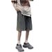 Men's Clothing Ribbon Stitching Denim Shorts Thin Fashion Loose High Street Retro Casual Five Point Pants_viptrois.com