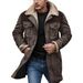 A Retro Long European And American Suede Jacket With Color Contrast And Patchwork For Men's Outerwear In Autumn And Winter 2025_viptrois.com