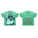 Men's Retro Green Hot Diamond T-shirt Summer Printed Loose Hip Hop Street Couple Top_viptrois.com