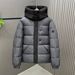 Men's Winter Down Jacket With Detachable Hood Lightweight Warm Puffer Coat Windproof Casual Outerwear Fill Power White Duck Down_viptrois.com