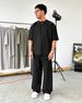 Men's Clothing Ice Silk Sports Suit Men's Summer Thin 2025 New Casual Long Pants Short-sleeved T-shirt Quick-drying_viptrois.com